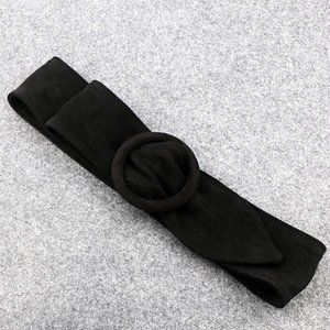 Black Satin Tie Belt